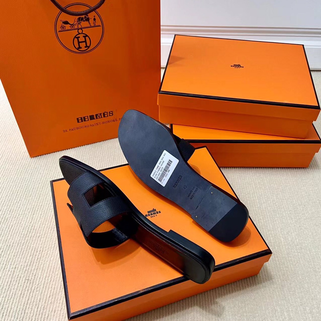 에르메스 올수공 오란 슬리퍼 샌들 앱송 39